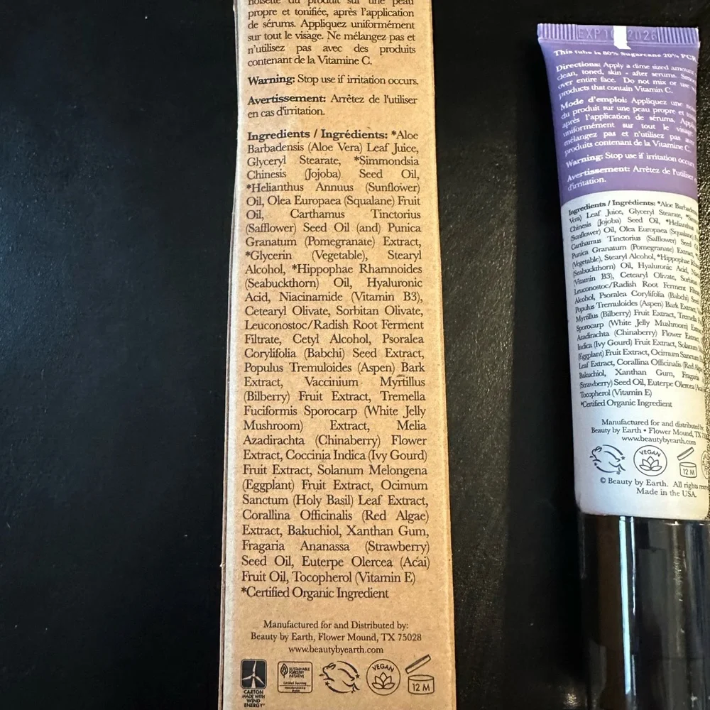 Beauty by Earth YouthRestoration Bakuchiol face Moisturizer New - Picture 4 of 5